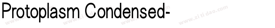Protoplasm Condensed字体转换